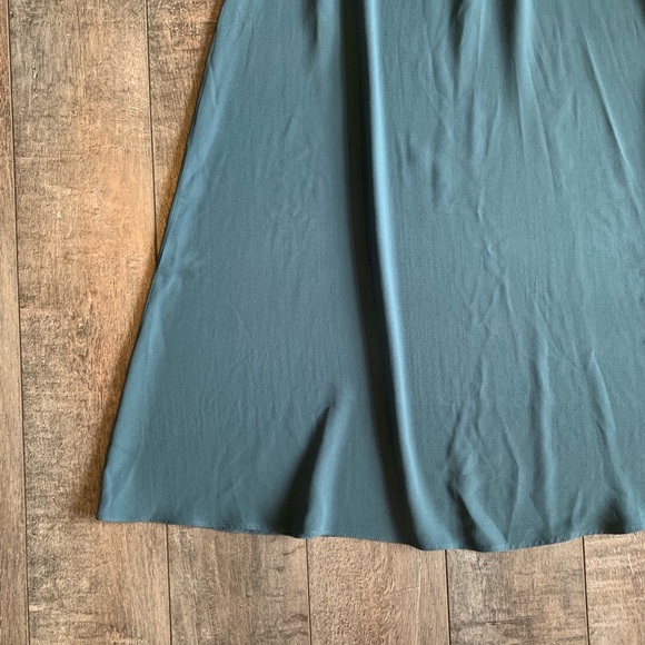 Eileen Fisher 100% Silk A-Line Midi Skirt - Picture 2 of 6